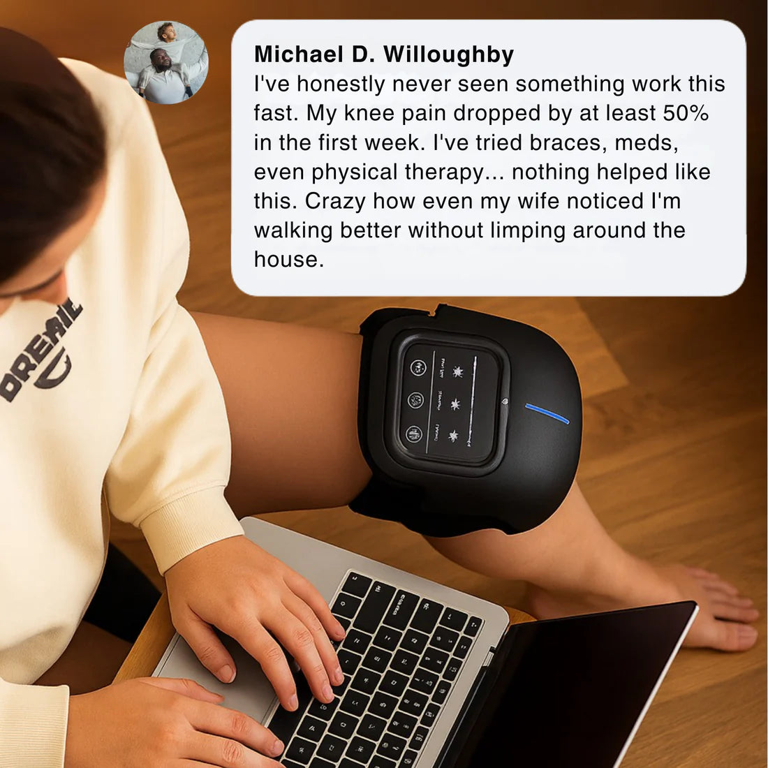 LEVIDE™ Ultra 4 in 1 Knee Therapy Device